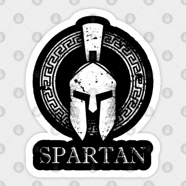 Spartan Strong Vintage Sticker by 9ifary